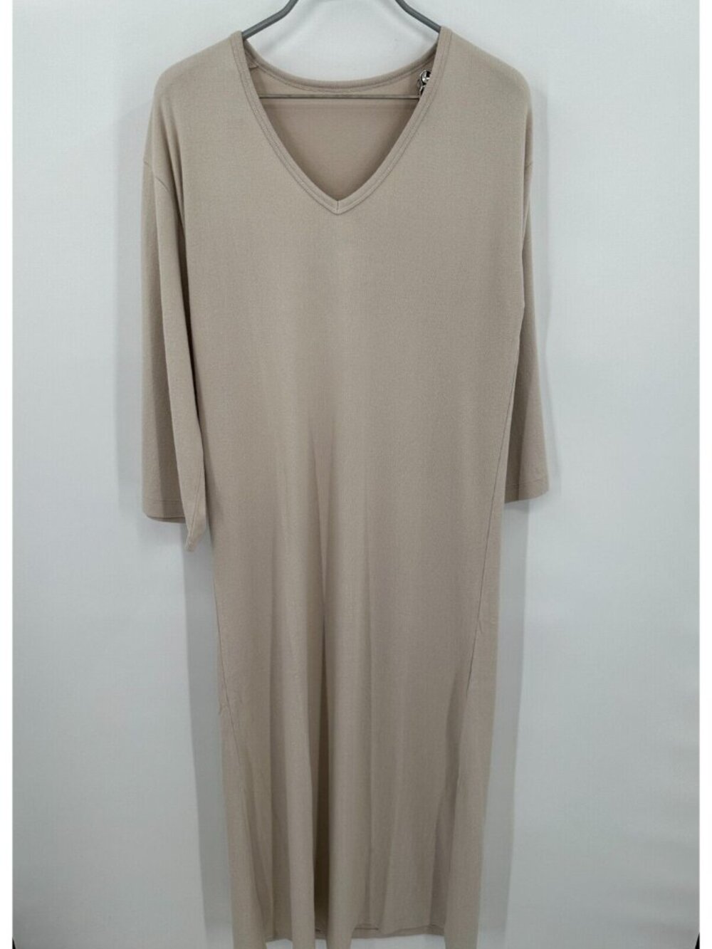 Softies 50" Dream Jersey Caftan in Stone size S Small Night Gown